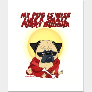 Buddha Pug Posters and Art